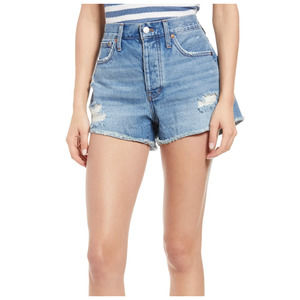 Madewell Ripped Relaxed Denim Shorts Size 26